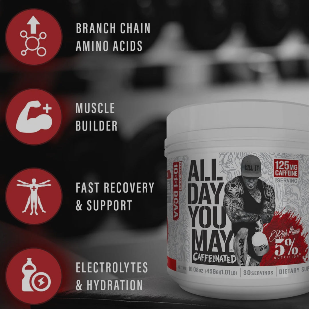 ALL DAY YOU MAY CAFFEINATED DE RICH PIANA 5% NUTRITION