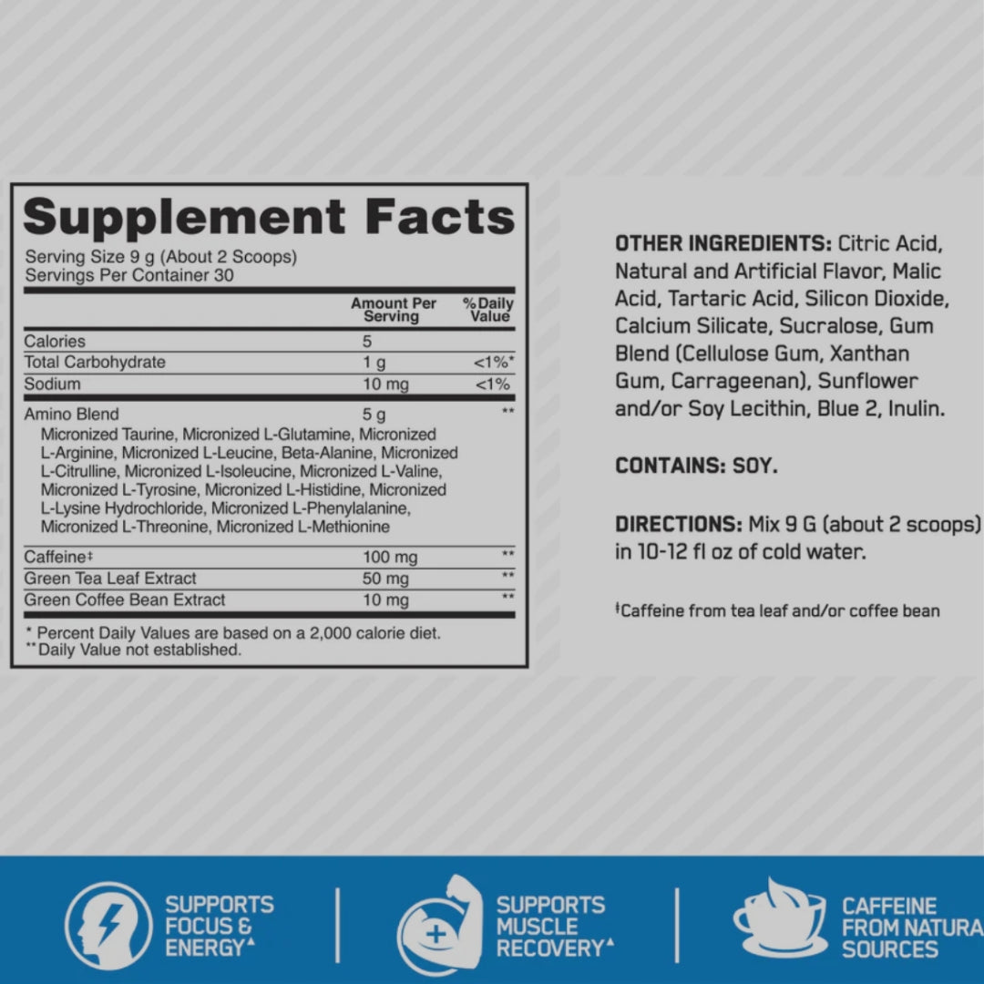 AMINO ENERGY DE OPTIMUM NUTRITION