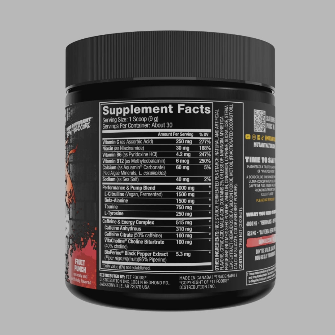 MADNESS PRE-WORKOUT DE MUTANT