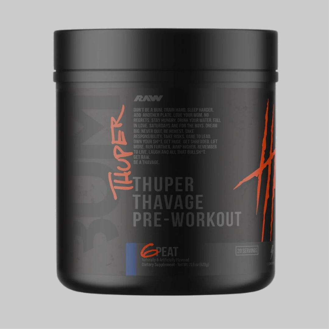 THUPER THAVAGE PRE-WORKOUT DE RAW NUTRITION