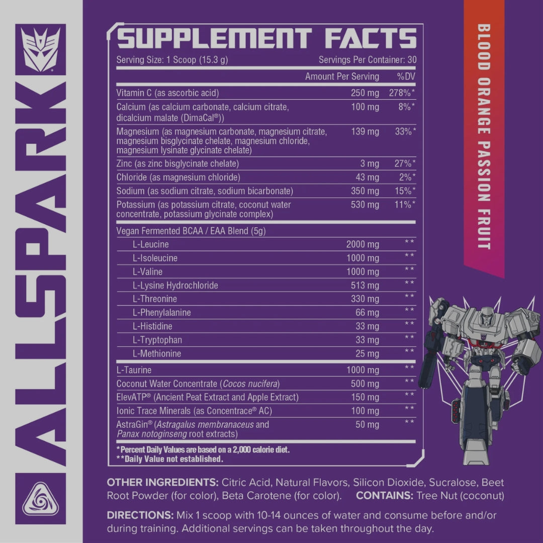 ALLSPARK EAA TRANSFORMERS DE CORE NUTRITIONALS