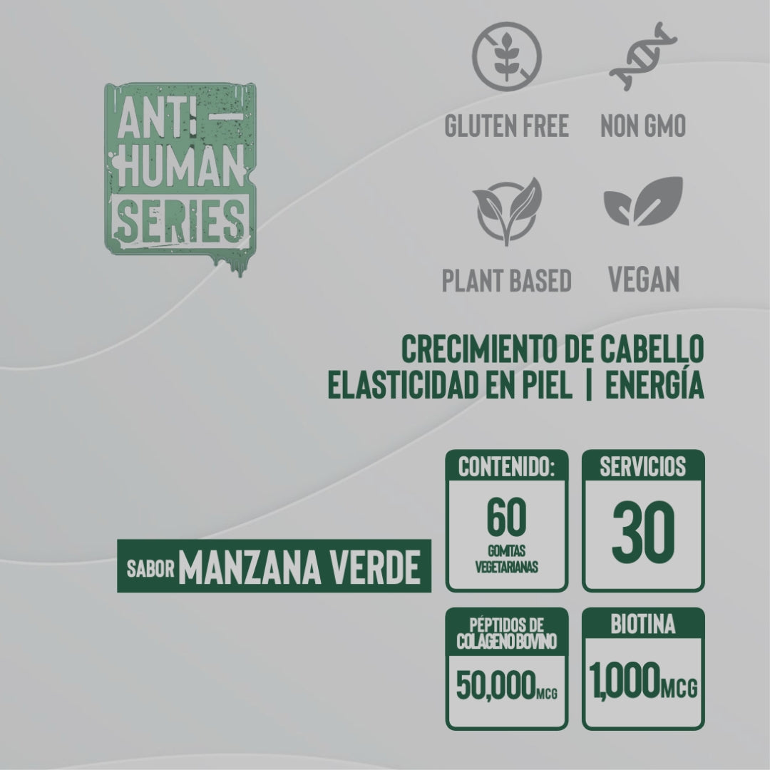 BIOTIN COLLAGEN GUMMIES DE ANTI-HUMAN SERIES