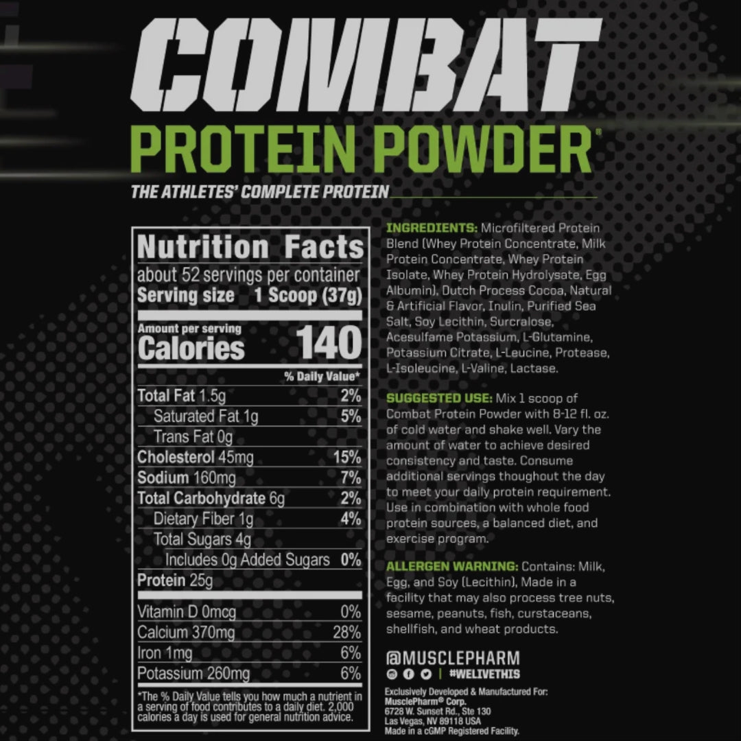 COMBAT PROTEIN POWDER DE MUSCLEPHARM