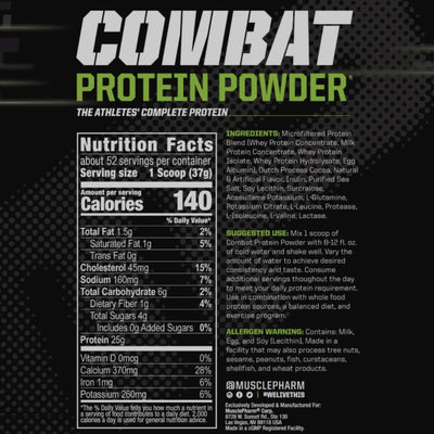 COMBAT PROTEIN POWDER DE MUSCLEPHARM
