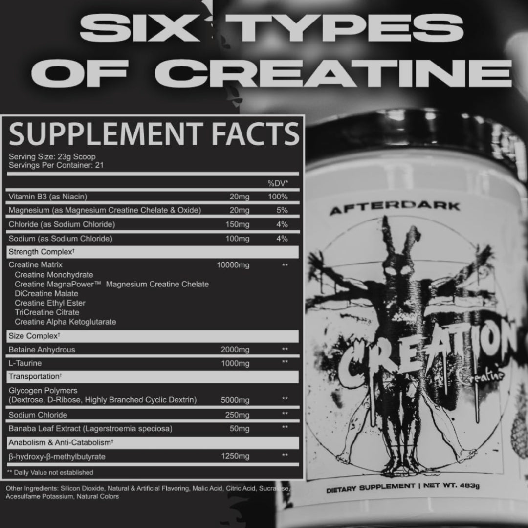 CREATION CREATINE DE AFTERDARK