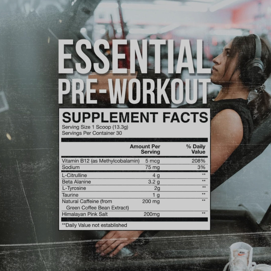 ESSENTIAL PRE-WORKOUT DE RAW NUTRITION