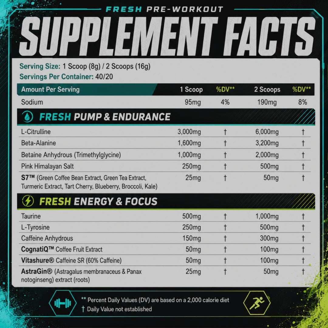 FRESH PRE DE FRESH SUPPS