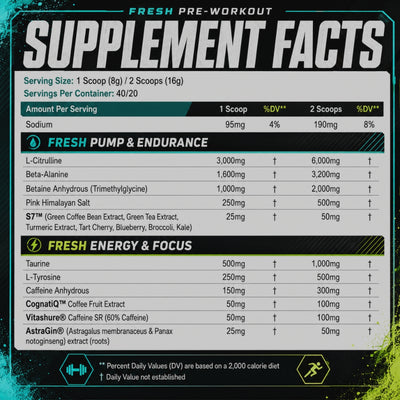 FRESH PRE DE FRESH SUPPS