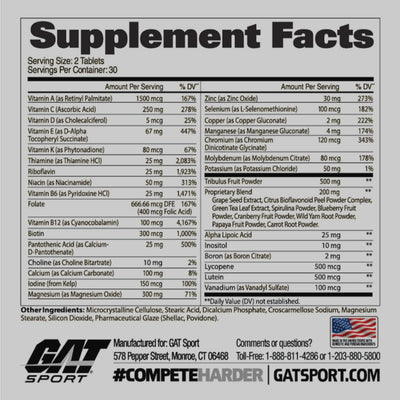MENS MULTI+TEST DE GAT SPORT