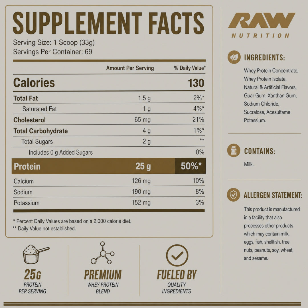 WHEY BLEND PROTEIN DE RAW NUTRITION