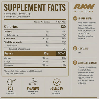 WHEY BLEND PROTEIN DE RAW NUTRITION