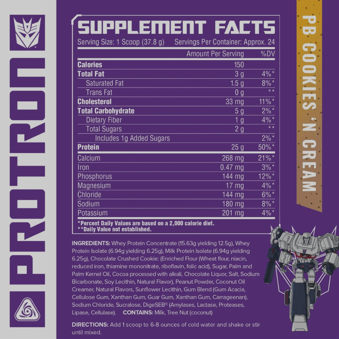 PROTRON PROTEIN TRANSFORMERS DE CORE NUTRITIONALS
