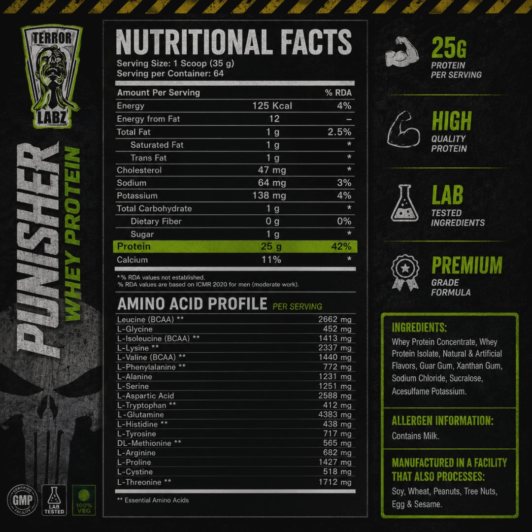 PUNISHER WHEY PROTEIN DE TERROR LABZ