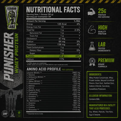 PUNISHER WHEY PROTEIN DE TERROR LABZ