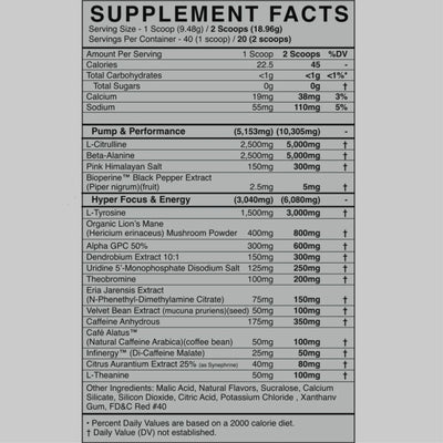 RULE HYPER-FOCUS PRE-WORKOUT DE BLACKMARKET