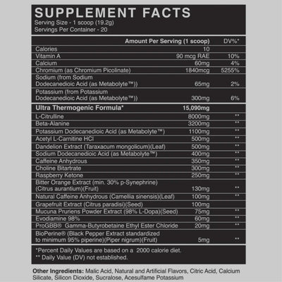 SCORCH ULTRA THERMOGENIC PRE-WORKOUT DE BLACKMARKET