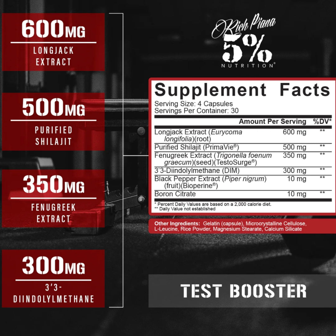 TEST BOOSTER DE RICH PIANA 5% NUTRITION