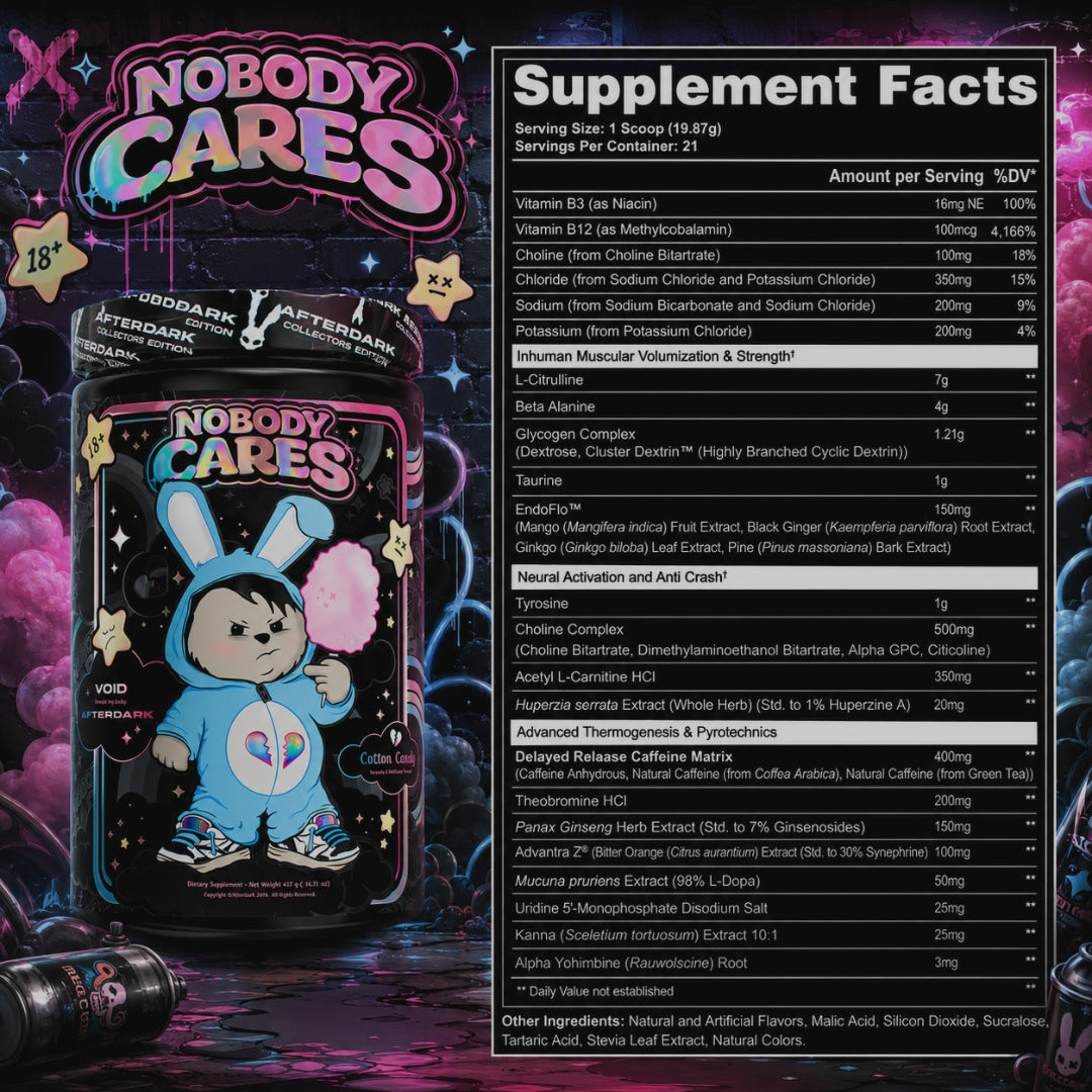 VOID "NOBODY CARES" PREWORKOUT DE AFTERDARK