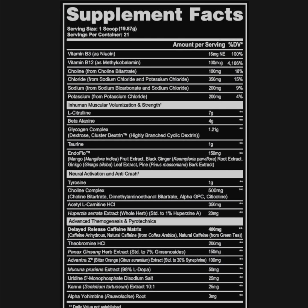 VOID "PURPLE HAZE" PREWORKOUT DE AFTERDARK