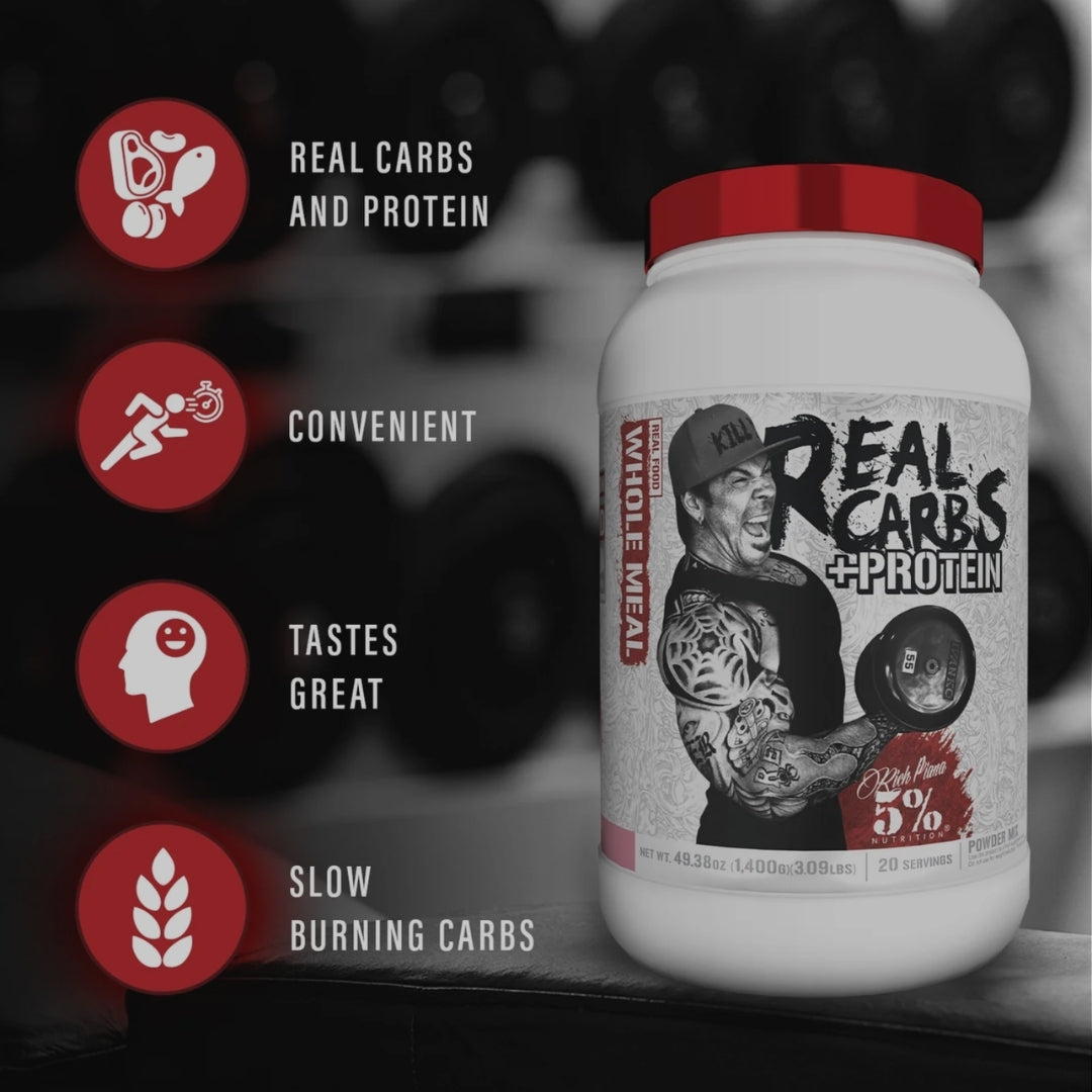 REAL CARBS +PROTEIN DE RICH PIANA 5% NUTRITION